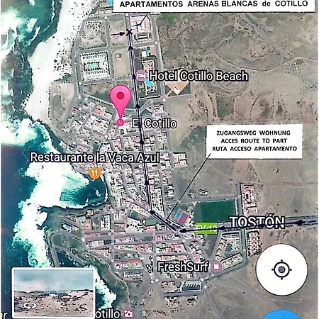 Arenas Blancas De Vista Mar דירה Cotillo